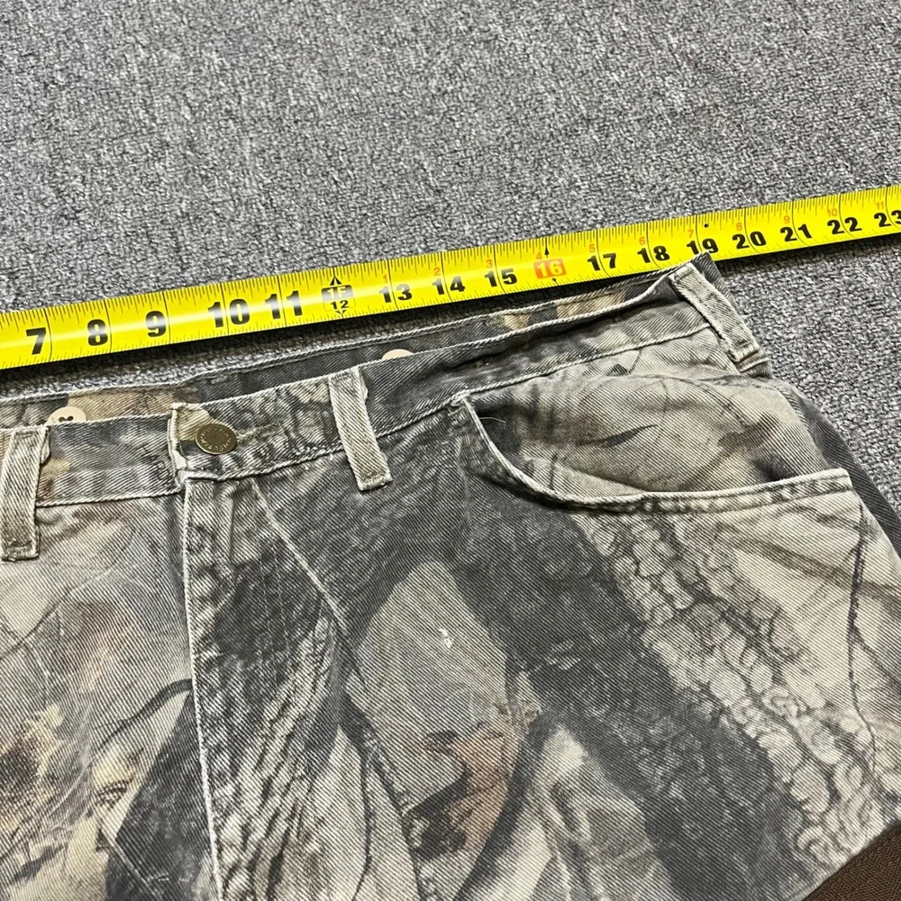 Vintage Wrangler Hunting Pants 40x30 Camo Brown Brush Guard Field Trousers‎ 90s